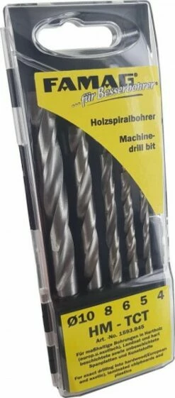 HM-Holzspiralbohrer-Satz 5-teilig