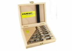 Holzspiralbohrer-Bits Lang HSS-G 7-tlg.