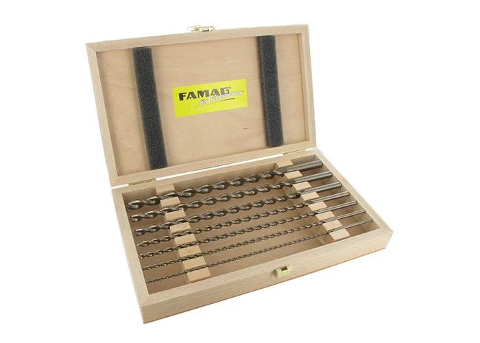 Holzspiralbohrer-Satz HSS-G Lang 7-teilig