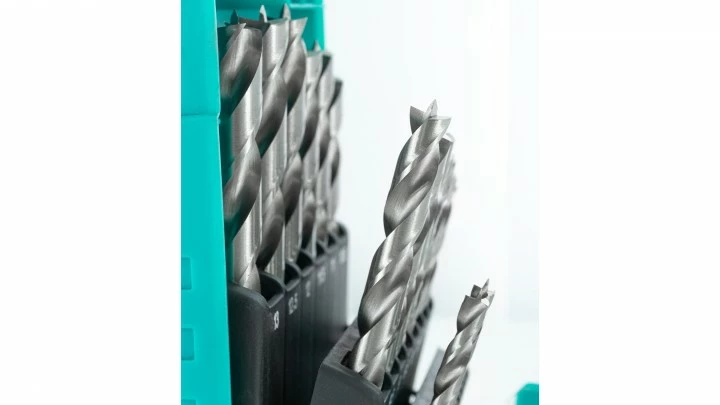 ENT Holzspiralbohrer HSS-G - 25 Tlg. – Bild 3