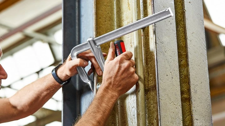 BESSEY Ganzstahl-Schraubzwinge Mit Klappgriff GZ60-12KG 600/120 – Bild 3