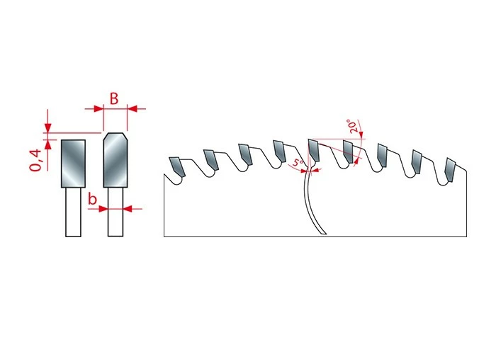 Kreissägeblatt HM 400 X 3,5/3,0 X 32 Mm, Z=120 – Bild 3