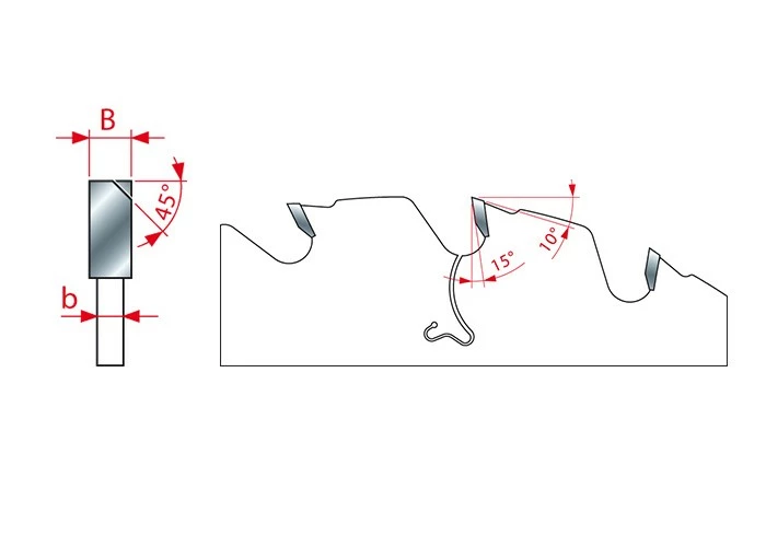 Kreissägeblatt HM D 400 X 4,0/2,8 X 30 Z 28 Combi-Loch – Bild 3