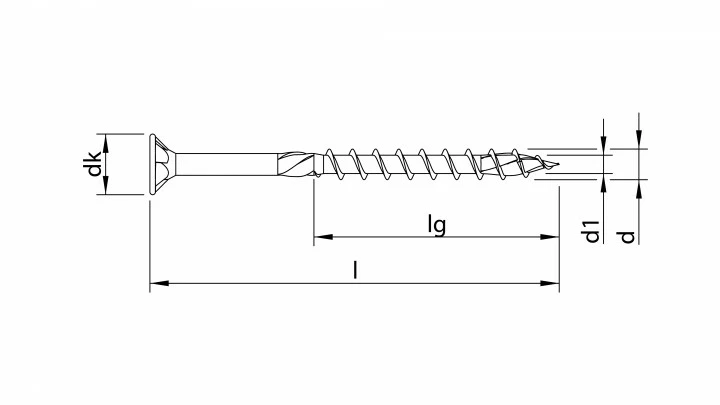 HECO-TOPIX-plus 5,0 X 45, Senkkopf, T-25, TG, A3K, 200 S – Bild 2