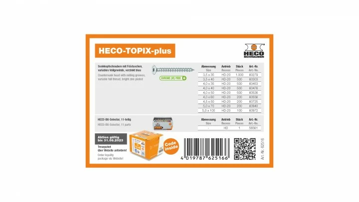 HECO-TOPIX-plus Profiset "Schreiner" – Bild 2