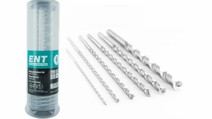 Holzspiralbohrer-Satz 6-tlg. HSS-G